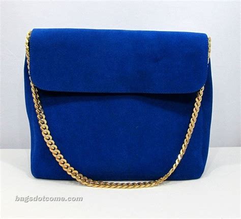 Gourmette handbag Celine Navy in Suede 